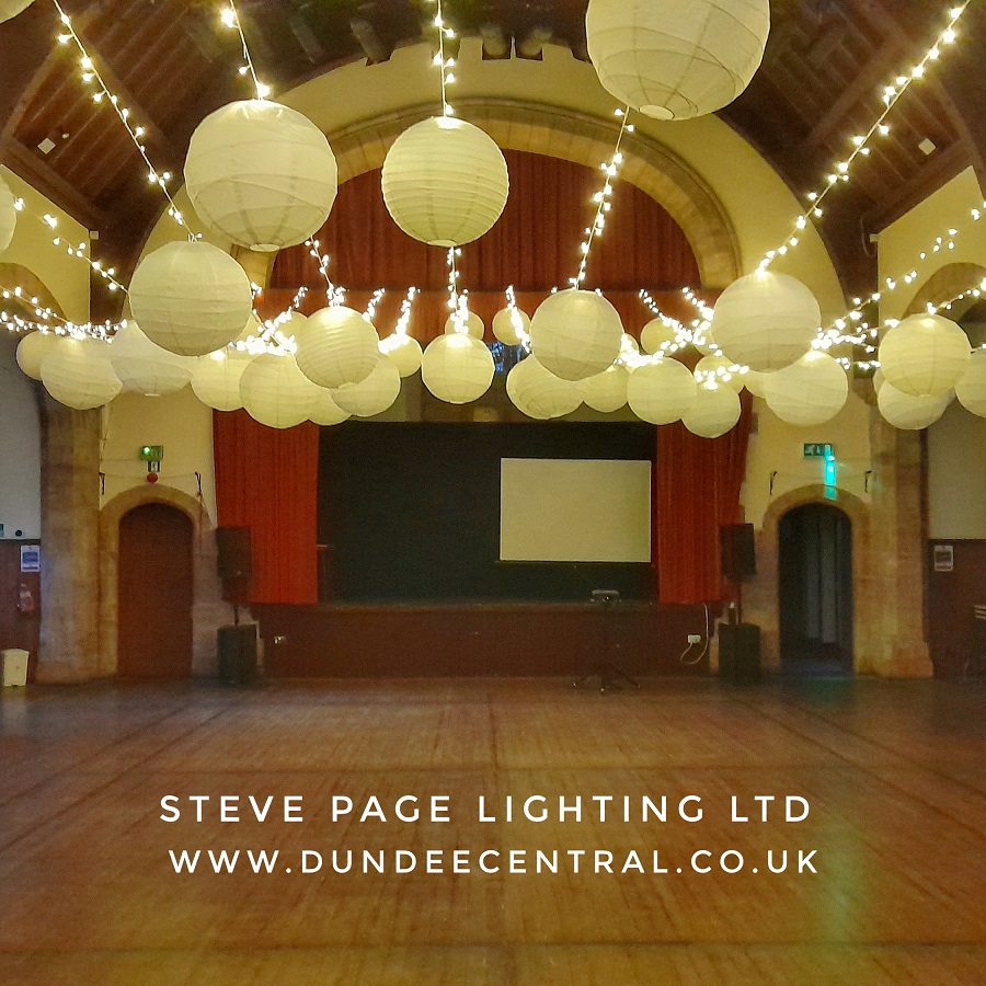 crail hall fairylights and lanterns, Fife